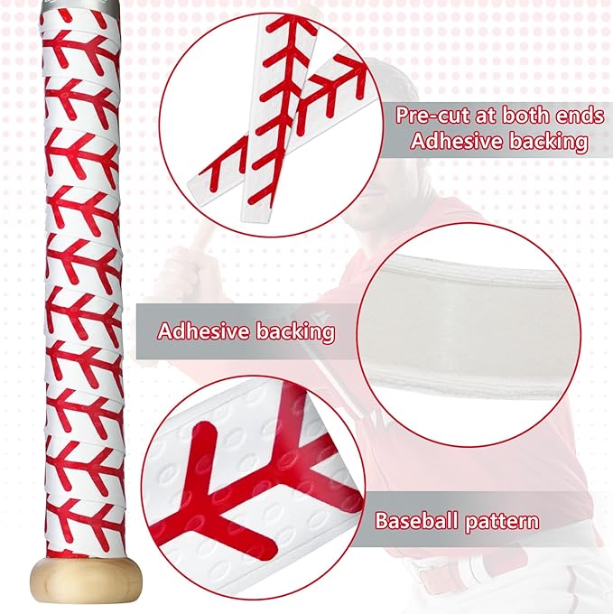 Eyourlife 2/4 Pack Baseball Bat Grip Bat Wraps for Baseball Lifestyle Softball Gifts Pro Feel Non-Slip Elite Batting Grip Tape for Bats Players