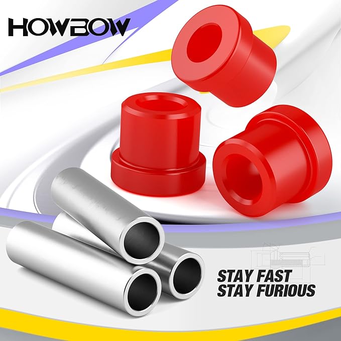 EZGO TXT Spring Bushing Kit, Golf Cart Leaf Spring Shackles Polyurethane Bushing Sleeve for 1994-Up EZGO TXT/Medalist and 1981-Up Club Car DS, Replace Parts OE 70289-G02 70291G-01 1015583 1012303