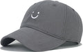 Umeepar Smile Face Baseball Cap for Women Men Adjustable Low Profile Unstructured Cotton Dad Hat