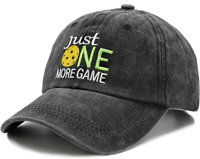 Waldeal Pickleball Hat,Adjustable Embroidered Washed Baseball Cap for Men Women