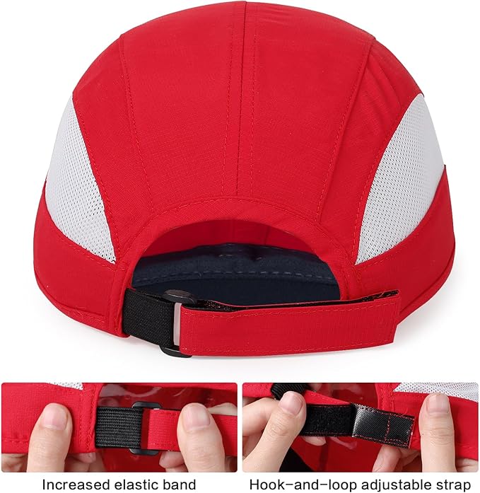 HH HOFNEN Quick Dry Baseball Cap Unstructured Running Cap Water-Resistant UPF 50+ Mesh Golf Sun Hats for Men Women