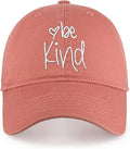 CHOK.LIDS Be Kind Trendy Womens Baseball Cap Unisex Fashion Cotton Polo Style Fun Inspirational Saying Seasonal Headwear