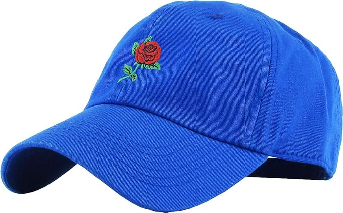 Rose Flowers Love Good Vibes Men Women Dad Hat Baseball Cap Adjustable Unisex