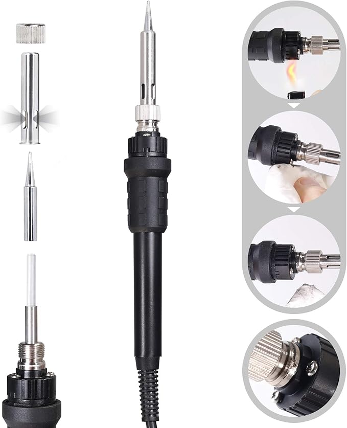 YIHUA 926 III 60W LED Display Soldering Iron Station Kit w 2 Helping Hands - Image 9