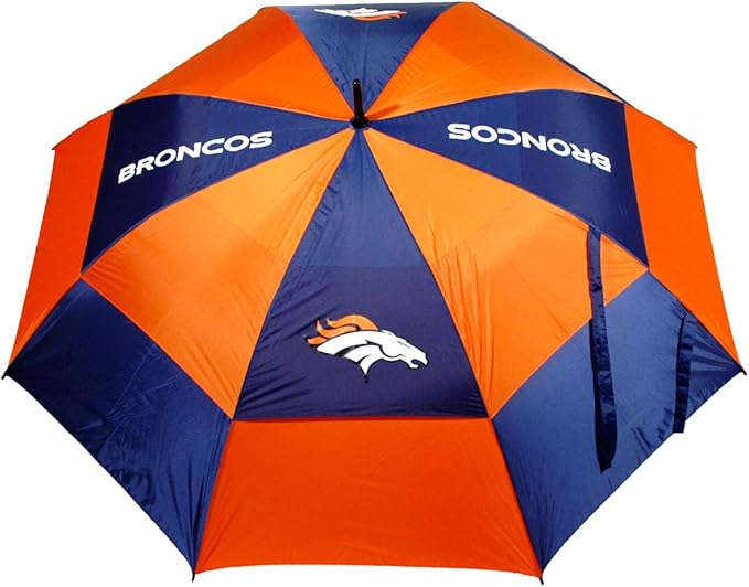Team Golf NFL San Francisco 49ers Golf Umbrella 62" Golf Umbrella with Protective Sheath, Double Canopy Wind Protection Design, Auto Open Button