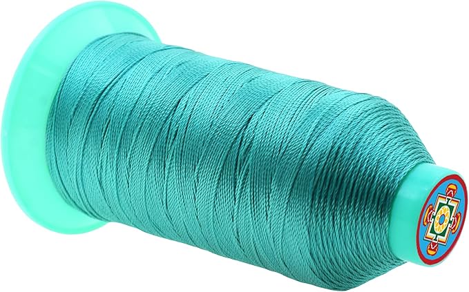 Mandala Crafts Bonded Nylon Thread Turquoise Heavy Duty Sewing Threads - Image 2