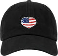 USA Flag & Embroidery Premium 100% Cotton Low Profile Adjustable Baseball Dad Cap