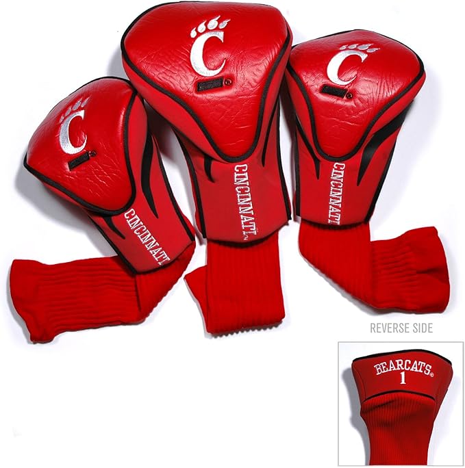 Team Golf NCAA Florida Gators Contour Golf Club Headcovers (3 Count) Numbered 1, 3, & X, Fits Oversized Drivers, Utility, Rescue & Fairway Clubs, Velour Lined for Extra Club Protection