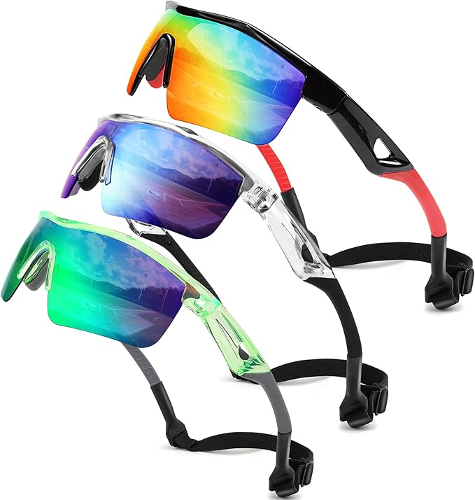 FEISEDY Kids Teens Baseball Polarized Sunglasses Sports TR90 Frame Boys Girls Cycling B2454