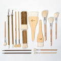 Pottery Glaze Brushes, Different Shape Wool Soft Bristle by Unknown