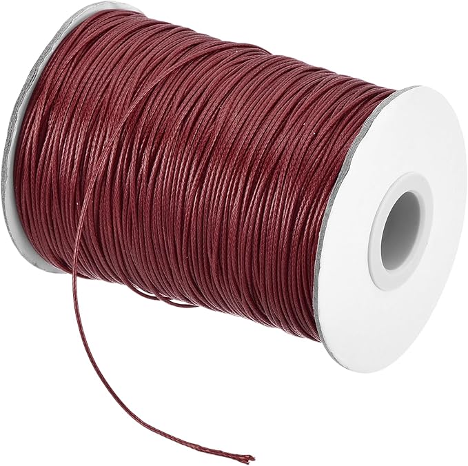 MECCANIXITY Waxed Cord 1mm Waxed Polyester Cord 175 Yard Wax String by MECCANIXITY