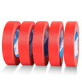 Red Painters Tape, 1” x 60 Yds x 5 Rolls by KIWIHUB