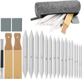 AGPTEK 22 PCS Sketch Drawing Tools, 16 Blending Stumps Set by AGPTEK