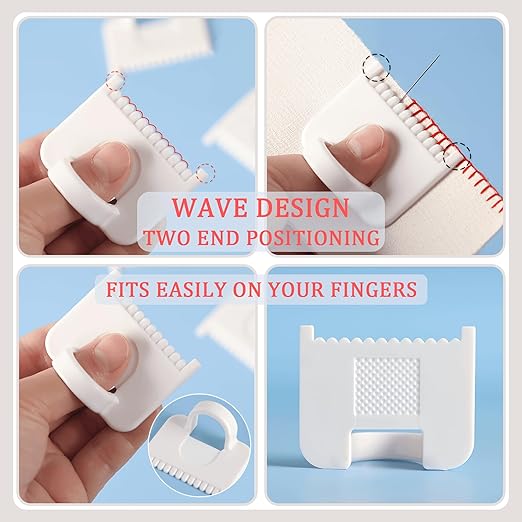 2 PCS Square 3mm Edge Lock Seam Guide, Mini Sewing Finger Ruler - Image 6