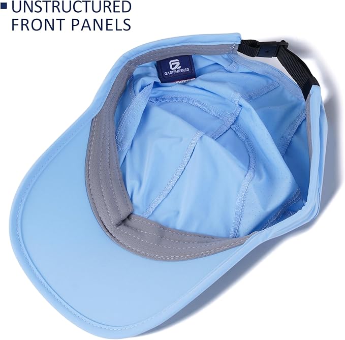 GADIEMKENSD Stretch Running Hat with Soft Brim, Quick Dry, Unstructured, Unisex-Adult