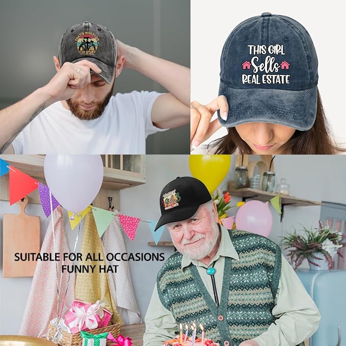 Women Style Baseball Cap, Vintage Adjustable Cotton Cap for Women Mama Grandma, Birthday Gifts for Mother Stepmother