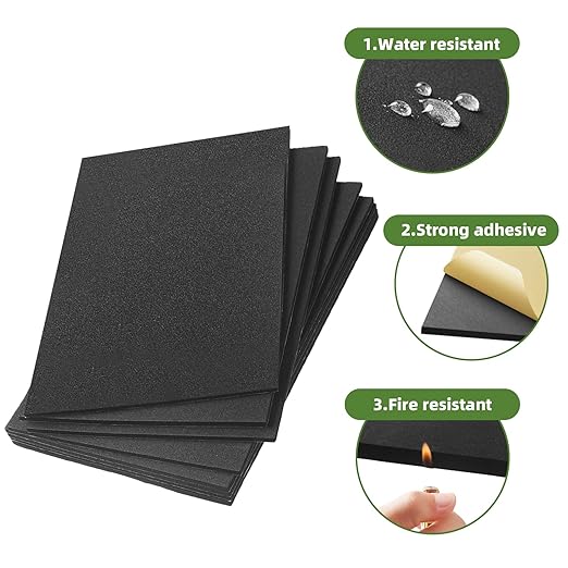 8 Pcs Adhesive Padding, 12in X 8in X 1/8in Closed Cell Foam Sheet, Anti-Slip - Image 3
