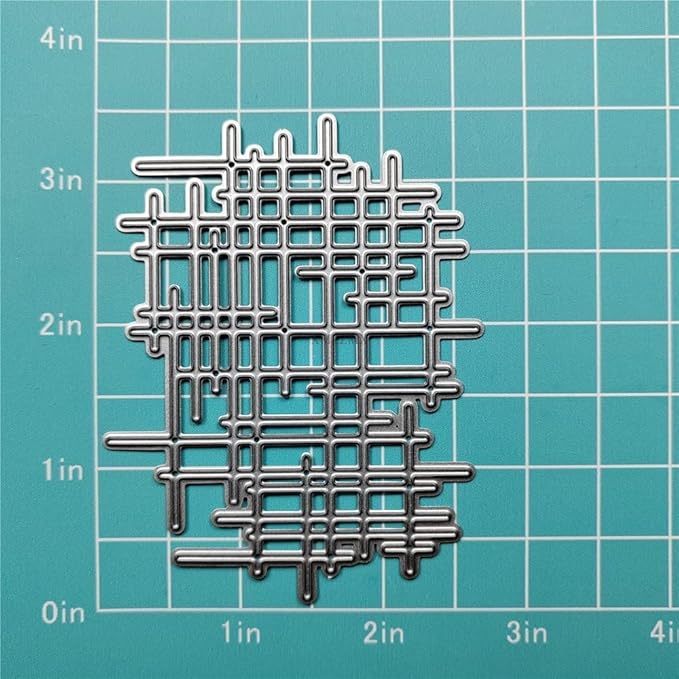 1Pc Silver Irregular Lines Metal Cutting Dies - Image 2