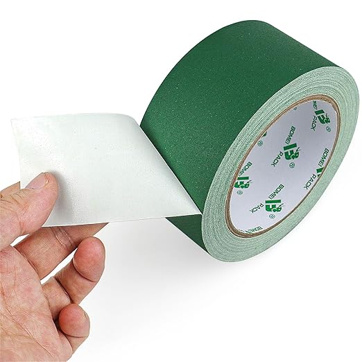 BOMEI PACK 1 Pack Dark Green Gaffer Tape 2inch x 20yds, Matte Non-Reflective - Image 4