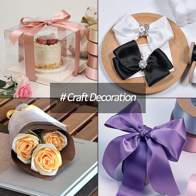 1-1/2" Wide x 100 Yards Single Faced Satin Ribbon - Image 3