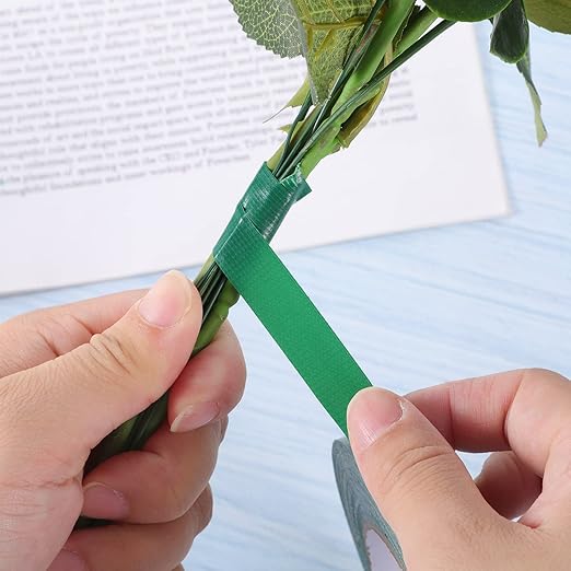 Prudiut Floral Tape Green Waterproof Flower Tape, 1/2" Wide Adhesive Florist - Image 5