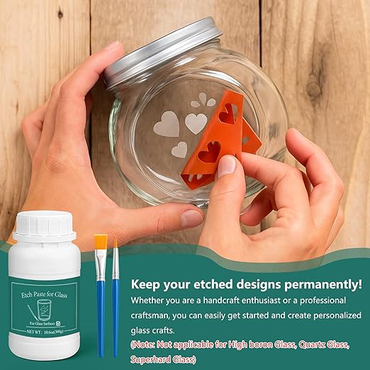 Glass Etch Paste Kit - 300g - Image 4