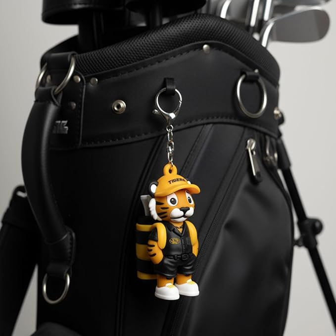 NCAA Mascot Golf Tee Holders, Includes 8 Golf Tees, Fun Golf Accessory, Stylish Golf Bag Add-On, Unique Golf Gift for Men & Women