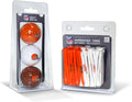 Team Golf NFL Kansas City Chiefs 3 Golf Balls and 50 Golf Tees Logo Imprinted Golf Balls (3 Count) & 2-3/4" Regulation Golf Tees (50 Count), Multi Colored