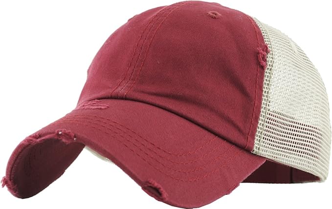 Classic Plain Ponytail Messy High Bun Headwear Adjustable Cotton Trucker Mesh Glitter Hat Baseball Cap