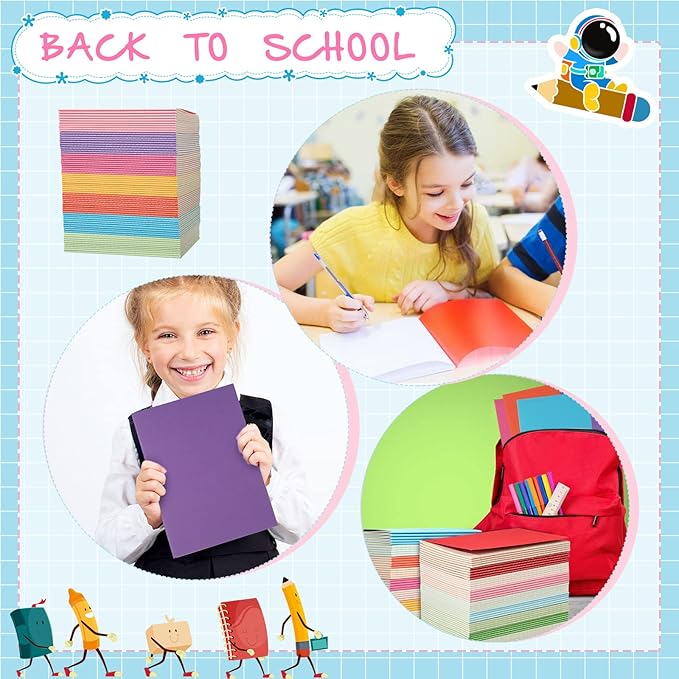 Handepo 100 Pack Composition Notebooks A5/A6 Ruled Lined Composition Kraft - Image 2