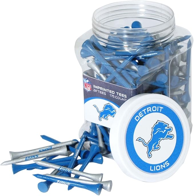 Team Golf NFL Green Bay Packers Jar Of 175 Golf Tees 2-3/4" Golf Tees, 175 Pack, Regulation Size, Multi Team Colors