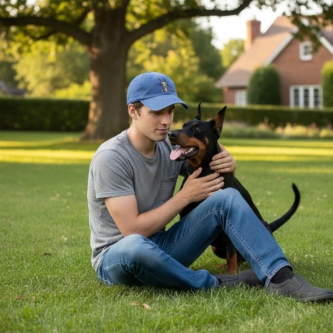 Pet Dog Lover Gifts,Embroidered Dog Baseball Hats for Men Women Dad Mom