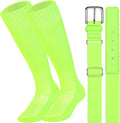 Baseball Socks and Belt Combo for Youth Adult Softball Sock Belt for Boys and Girls