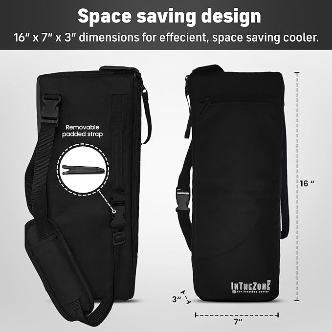Frostbox Golf Bag Cooler with Ice Pack | Insulated 6-Can Beer Sleeve | Stays Cold for Hours Discreet Hidden Design - Fits in Golf Bag