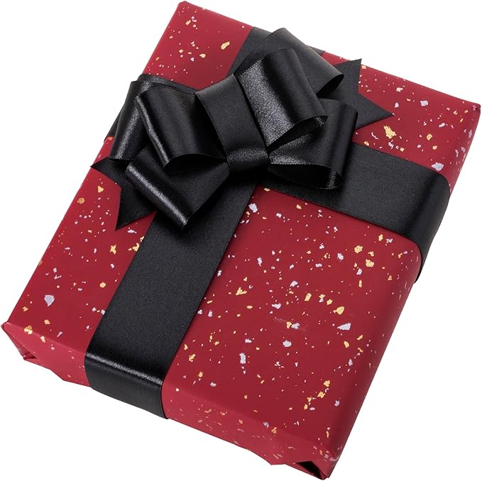 1-1/2 Inch Black Ribbon, 50 Yards Craft Polyester Satin Ribbon Perfect - Image 4