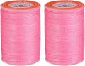 uxcell Round Leather Sewing Waxed Thread, 55m / 60 Yards Polyester Wax String by uxcell