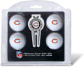 Team Golf NFL Regulation Size Golf Balls (4 Count) & Divot Tool with Removable Double-Sided Magnetic Marker