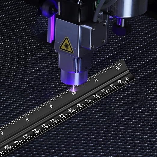 Architectural Scale Ruler Set, 2 Pack 12 Inch Aluminum Architect Ruler - Image 5