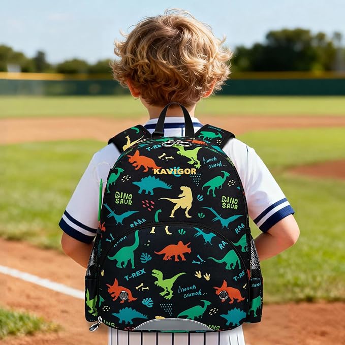 KAVIGOR Youth Tball Baseball Backpack, Lightweight Softball Bag with Shoes Compartment & Name Tag, Reinforced Zippers & Seams