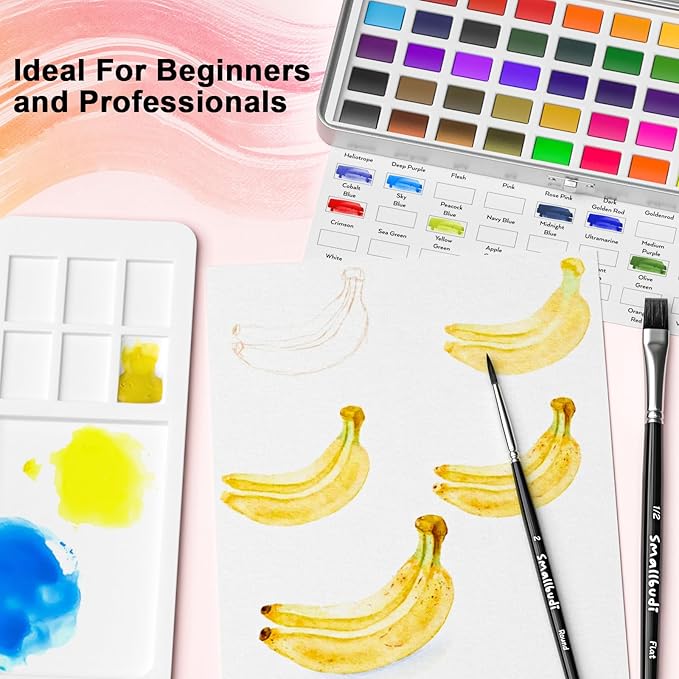 Watercolor Paint Set 100 Colors Including Metallic, Watercolor Kit - Image 6