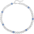 QINJIEJIE Baseball Necklace for Men Glitter Bling Rhinestone Beaded Collection Necklace for Women 16/18in Inspired Sports Jewelry Baseball Chain Cool Gifts for Baseball Players Team Lovers