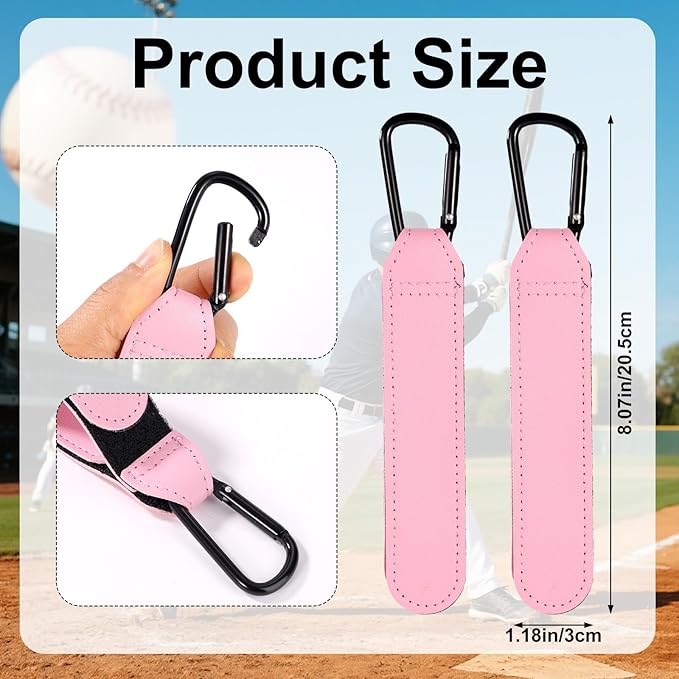 Adjustable Baseball Glove Clip, Adjustable Baseball Glove Holder for Bag with Hanging Loops Sports Training Gear Organization Clip Bag Tool for Drying Charms Team Gifts