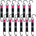 Vicenpal 12 Pcs Black Baseball Ice Cream Drip Fence Hooks for Baseball Bag Team Gifts Nylon Safety Buckles Metal Fence Hook Multifunctional Buckle for Player Outdoor Equipment Water Bottle Backpack