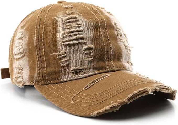 Trendy Original Washed Distressed Unstructured Baseball Cap Denim Cotton Soft Caps Adjustable Vintage Dad Hats Unisex