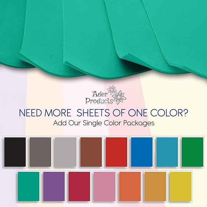Turquoise EVA Foam Sheets for Crafts, 9 x 12 Inch, 2mm Thickness – Ideal for - Image 3