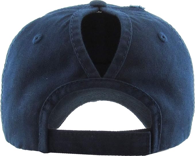 Classic Plain Ponytail Messy High Bun Headwear Adjustable Cotton Trucker Mesh Glitter Hat Baseball Cap