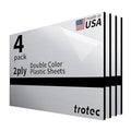 Trotec | Metallic Looking Acrylic Sheet | 12"x20"x1/8", Name Plate | USA Made by TrotecEngravingSupplies