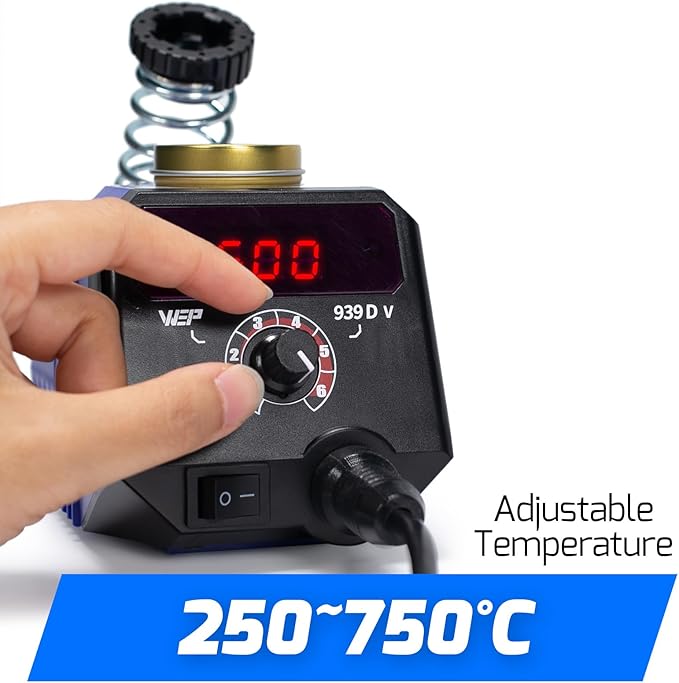 WEP 939D-V Wood Burning Kit 250-750℃/482-1382℉Adjustable Wood Burning Tool - Image 2