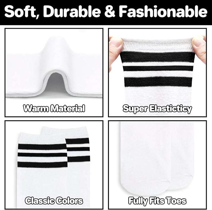 qikqik Toddler Soccer Socks Kids Soccer Socks Boys Baseball Sock Youth Football Sock Girls Softball Accessories Team Sports
