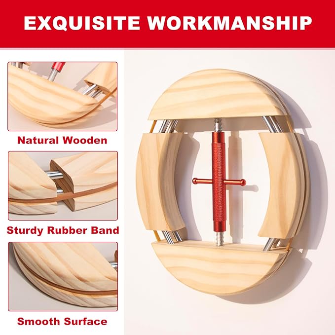 4 Way Hat Stretcher, Hat Stretcher for Fitted Hats, Heavy Duty Hats Shaper Extender w. Lever Wrench for Men All Kind of Caps